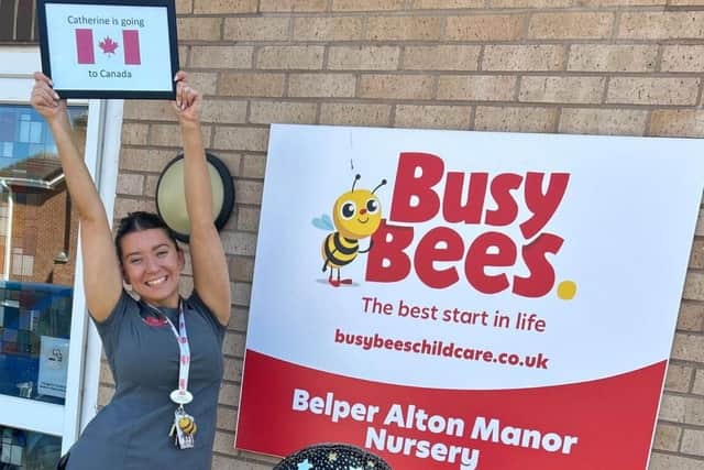 Catherine Whittaker, Assistant Centre Director at Busy Bees Alton Manor, Belper has been selected for an exchange programme to Canada.