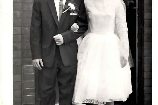 Sam and Janet Henson on their wedding day in 1961.