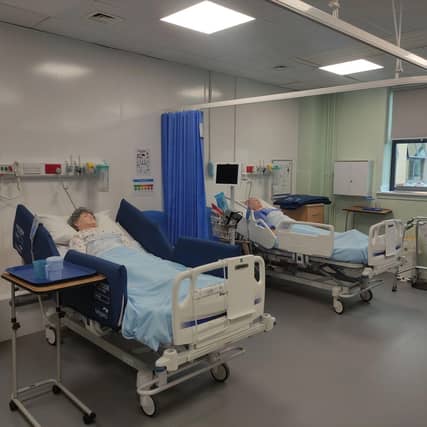 The facilities mimic a hospital ward