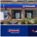 Nationwide Building Society on Rose Hill, Chesterfield is one of 11 branches in the Midlands that will have new signage (bottom right) in the major rebranding programme.
