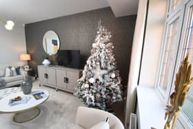 •	A Jones Homes show home all decorated ready to welcome everyone to the Christmas events