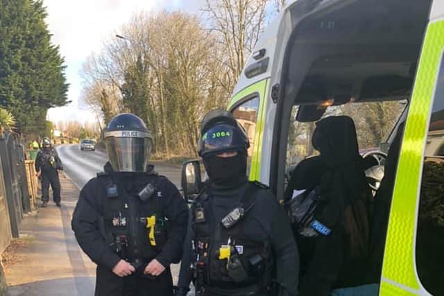 Man and woman arrested after early morning drugs raid in Derbyshire