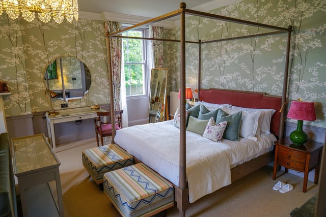 One of the bedrooms transformed by Northern Design Award winner Rachel McLane in Cuckney House on the Welbeck Estate.