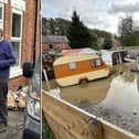 MP Toby Perkins has visited various areas across Chesterfield over the weekend, after Storm Babet left parts of the town after water.