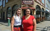 Chatka Polish Restaurant & Bar has opened on Spring Gardens with owners Lidia Madra in traditional polish clothes and Aimee Hockey. Photo Brian Eyre