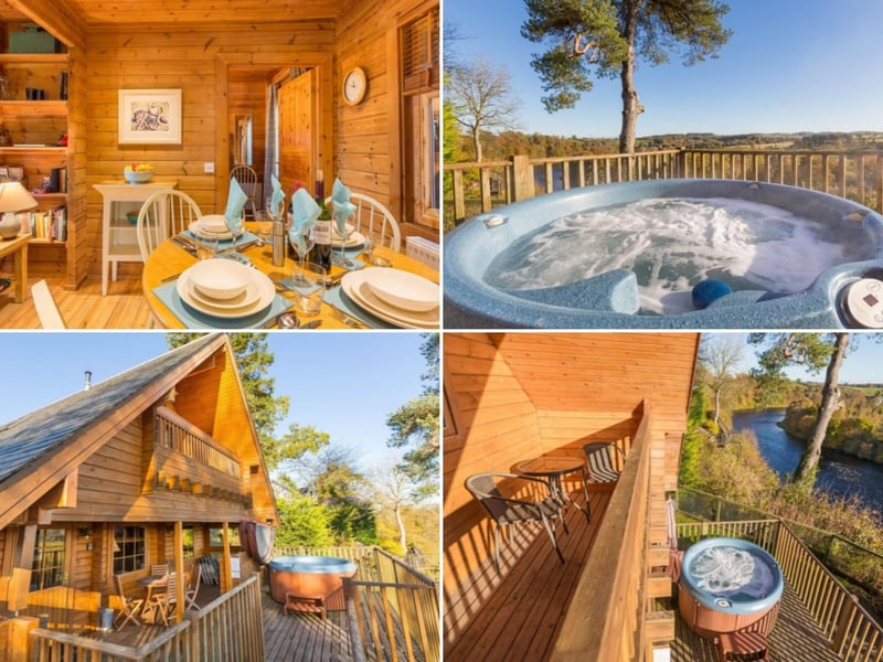 A Scandinavian log cabin on the banks of the River Tay in Perthshire, Stanley Cabin sleeps six people in three bedroom, one of which has a balcony with river views (you'll have to draw lots for who gets it). There's also a deck outdoor drinks and a hot tub for long evebings under the stars. Book at www.hostunusual.com.