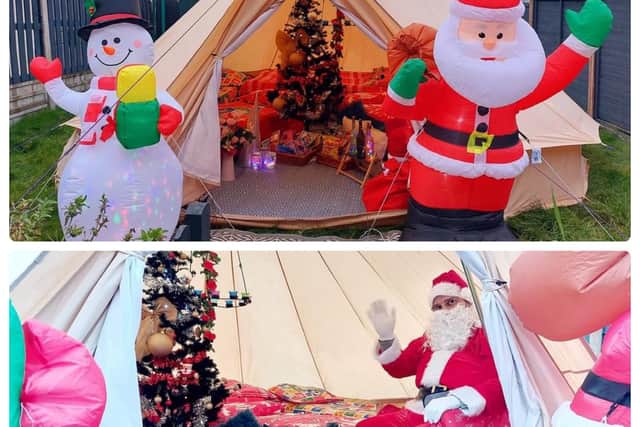 The Christmas tents have been in demand from local families looking for festive fun.