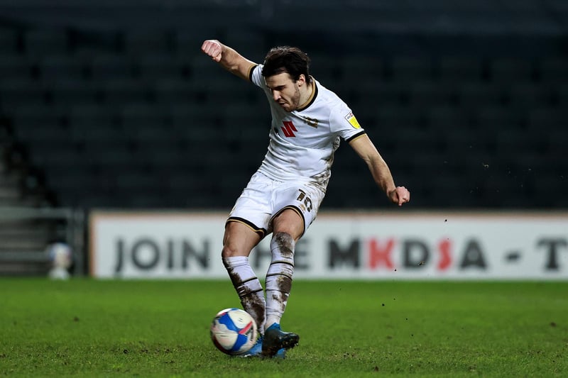 The former Burton man scored 14 goals and registered six assists during his maiden season at Stadium MK.