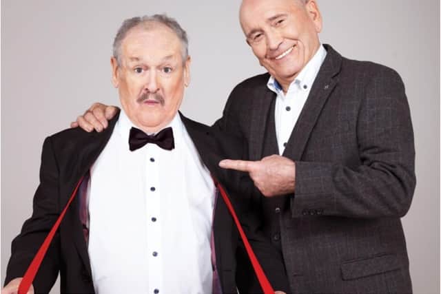 Comedian Bobby Ball (left) of Cannon and Ball has died at the age of 76.