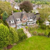 Drone footage of the property at Nethermoor Road shows the house situated on a 0.76-acre plot.