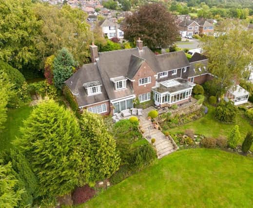 Drone footage of the property at Nethermoor Road shows the house situated on a 0.76-acre plot.