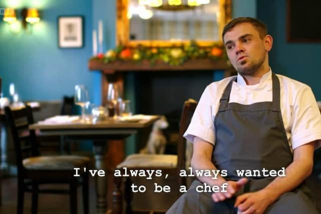 Subtitles were attached to several of Mark's comments on the Great British Menu.