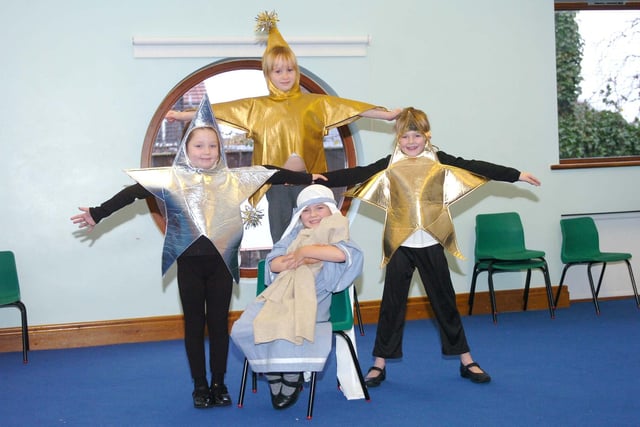 All dressed up for the 2009 Eldon Grove Nativity. Is there someone you know in this photo?
