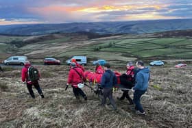Edale Mountain Rescue Team were called by Derbyshire Police to attend to reports of a crashed paraglider at Cowper Stone end of Stanage on Saturday, February 24.