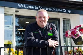 Gary Bonsall, manager of  Central England Co-op store in Calow.