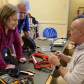 One resident brought in a garden trimmer to be repaired at one of the previous cafe events.