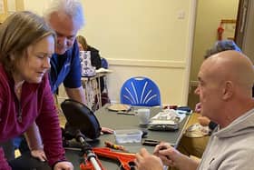 One resident brought in a garden trimmer to be repaired at one of the previous cafe events.
