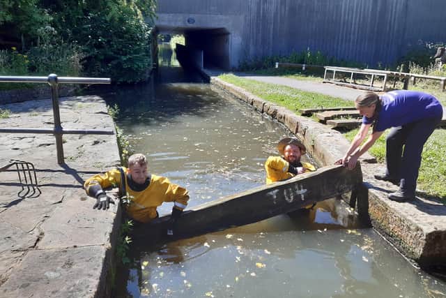 Tapton Visitor Centre says stop planks are being removed to help aid water flow along the canal (Picture: Tapton Lock Visitor Centre)