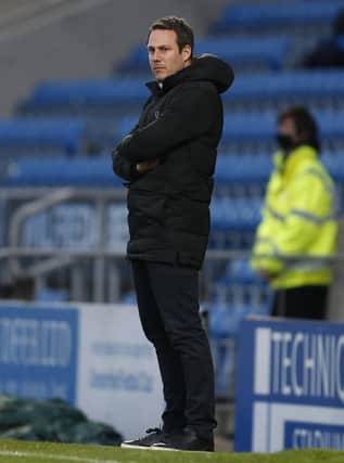 Chesterfield manager James Rowe.