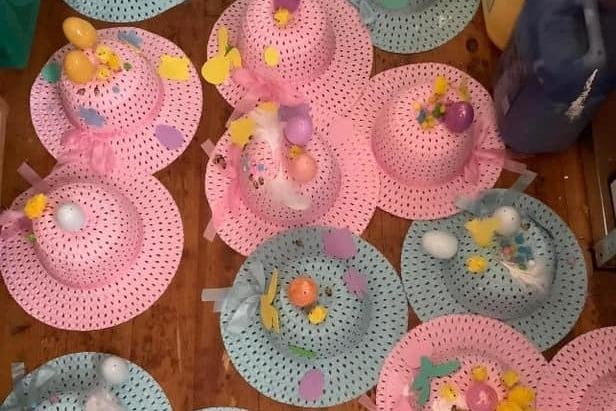 Gayle Wright said: "Brimington Pre-School provided hats and decoration for all children to make one in setting so no one was left out. Here’s just a few."