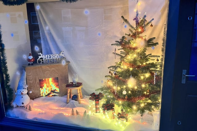 The old premises for Igloo Cycles have been adorned with some warming decorations.