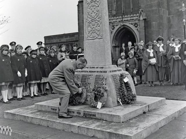 Heanor Remembrance Day service, November 1966.