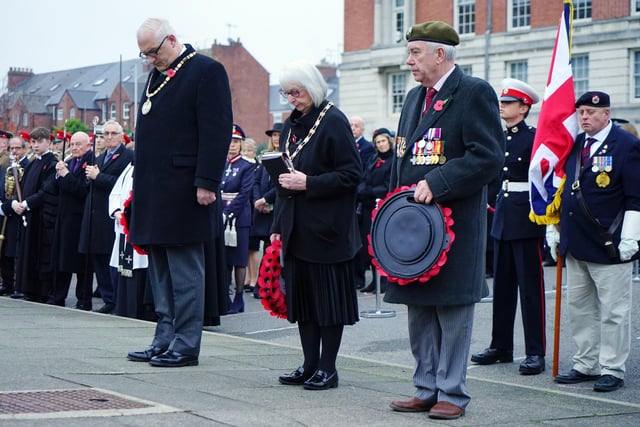 Local dignitaries were joined by members of the Armed Forces, ex-services organisations and uniformed organisations from Chesterfield.