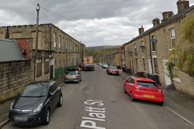39 potholes were also reported at Platt Street in Glossop at the end of 2023.