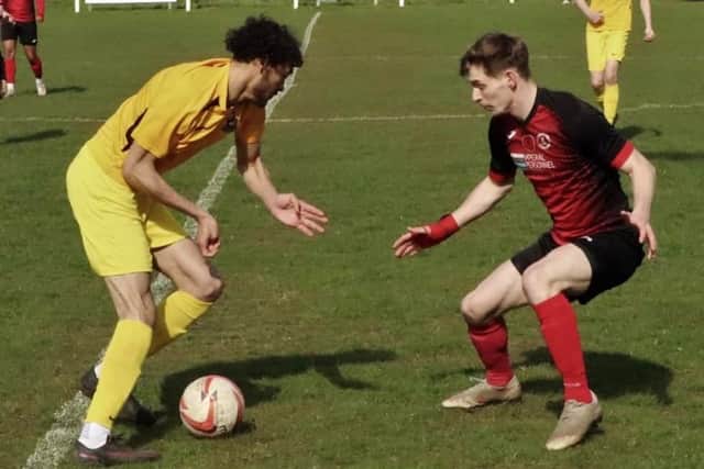 Action from the draw between Shirebrook and Ollerton.