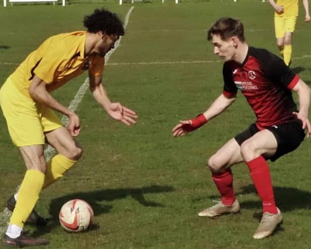 Action from the draw between Shirebrook and Ollerton.