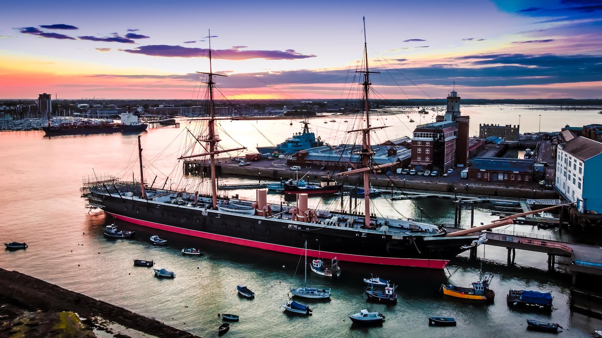 HMS Warrior sunset is perfection.