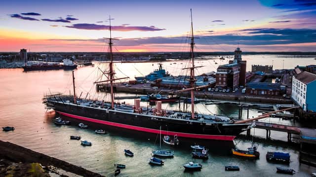 HMS Warrior sunset is perfection.