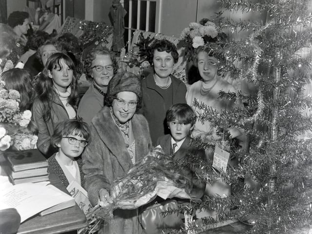 Flowers presented at Kilburn bazaar, November 1966.