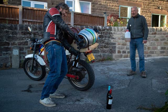 The Feather Star landlord, Rob Galvin, delivers to his customers in and around Wirksworth in the Derbyshire Dales. Photo: Rod Kirkpatrick/F Stop Press