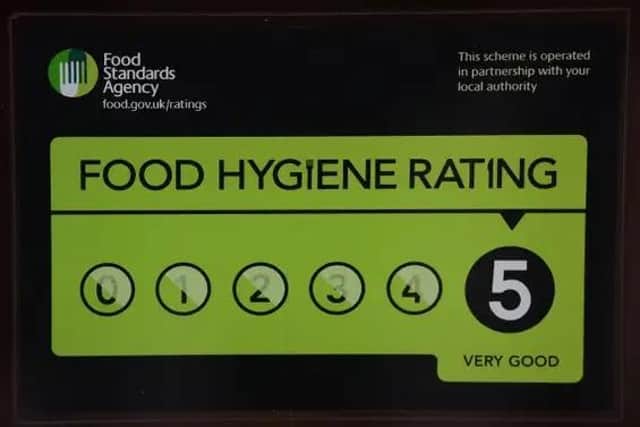 These are the latest hygiene ratings