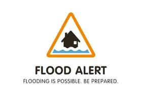 Flood alerts have been issue for areas around rivers across Derbyshire this morning