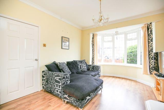 This living room is at the front of the Hurstwood Road property is as comfortable as it looks.