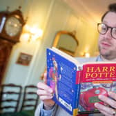 Jim Spencer at Hansons Auctioneers with the Harry Potter first edition.