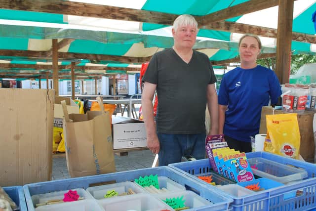 Steve and Kay Langley run Kay's Pets on Chesterfield Market.