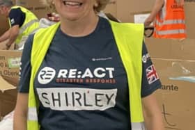 Shirley has spent a week in a Polish warehouse volunteering with RE:ACT to support Ukrainians.