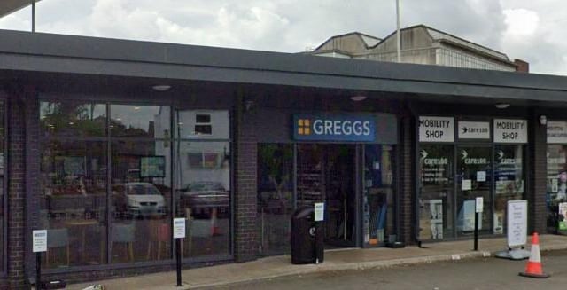 Greggs shop at Chatsworth Road in Chesterfield has the lowest rating of 3.9 out of 5.