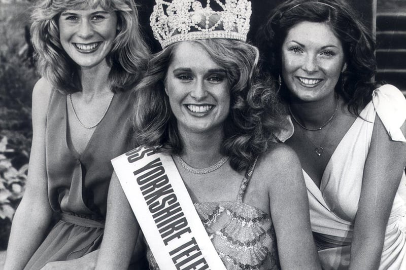 Louise Gray from Chesterfield wins Miss YTV contest in 1981.