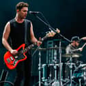 Royal Blood - singer/bassist Mike Kerr and drummer Ben Thatcher - on stage at Lollapaloosa Sao Paulo in Brazil in 2018.
