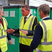 Mr Starmer has visited Vaillant to tour the factory, and meet with staff and apprentices. Seen talking to Henrik Hansen MD UK and Ireland and Steve Keaton director external affairs.