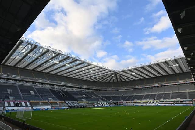 St James's Park, the home of Newcastle United Football Club.  (Photo by PAUL ELLIS/POOL/AFP via Getty Images)