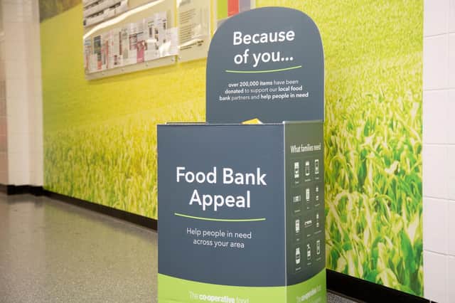 Customers can donate food at Co-op stores across the country.
