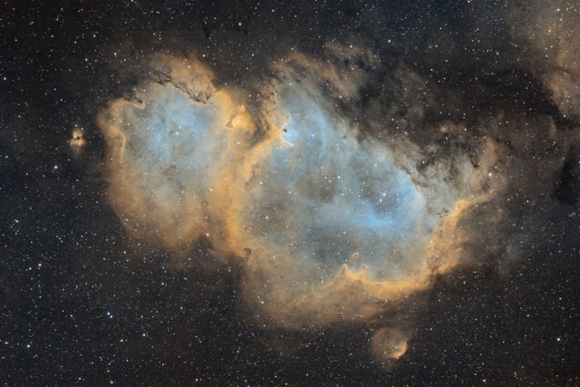 The Soul Nebula, found in the constellation of Cassiopeia, took Martin 14 hours to capture.