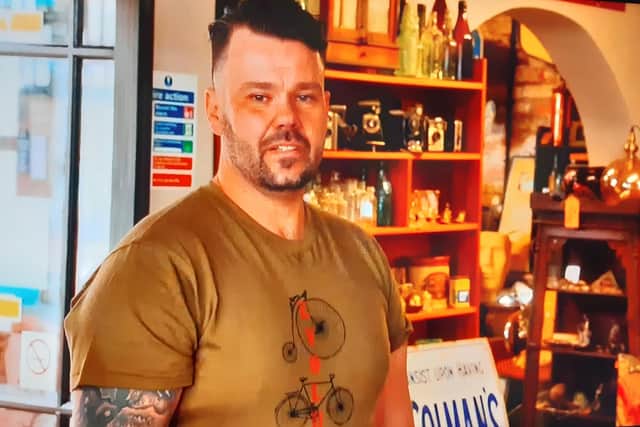 Wayne Cutts told the Salvage Hunters programme how partner Suzie Kujawinski and he drive hundreds of miles three or four days a month to source items for The Lucky Magpie Salvage business in Hollis Lane, Chesterfield.