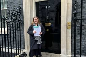 Derbyshire Dales MP Sarah Dines presented a petition with thousands of signatures to the office of the Prime Minister. (Photo: Contributed)