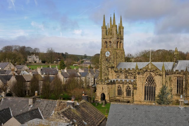 St. John the Baptist Church in Tideswell which is also known as the Cathedral of the Peak.